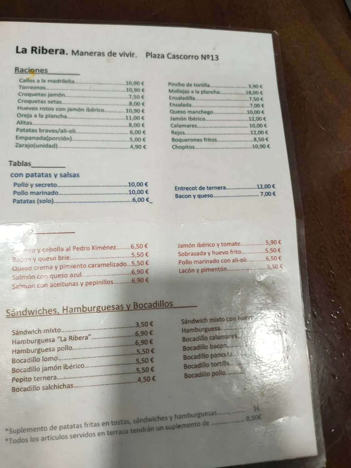 Menu 1