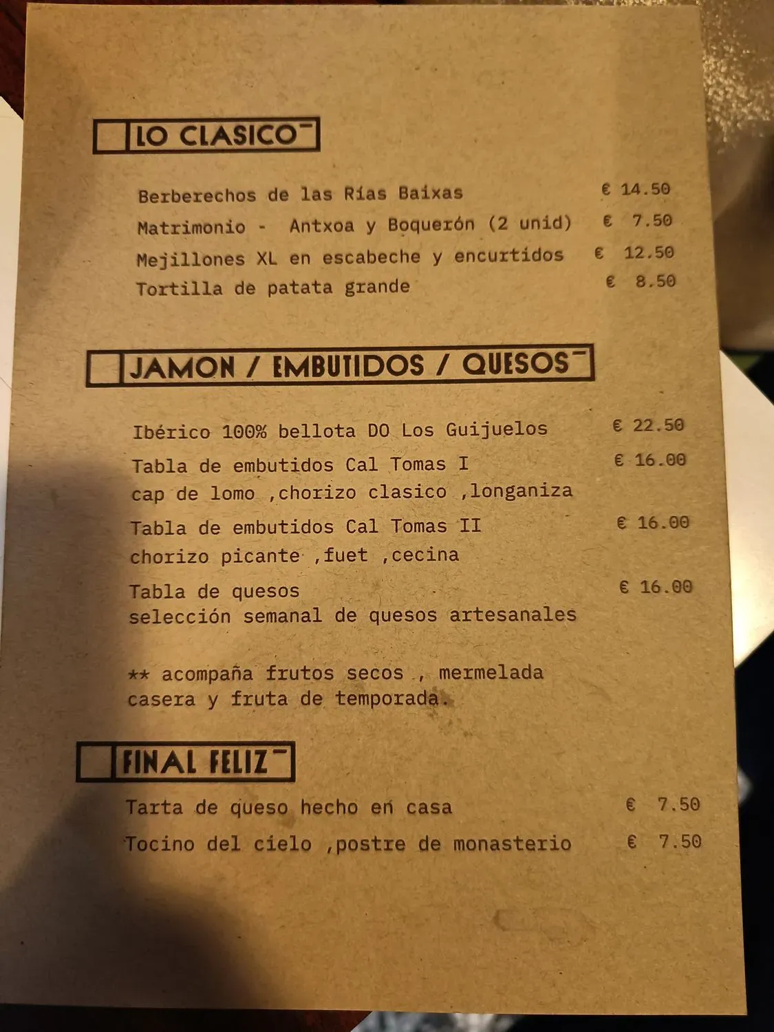 Menu 2