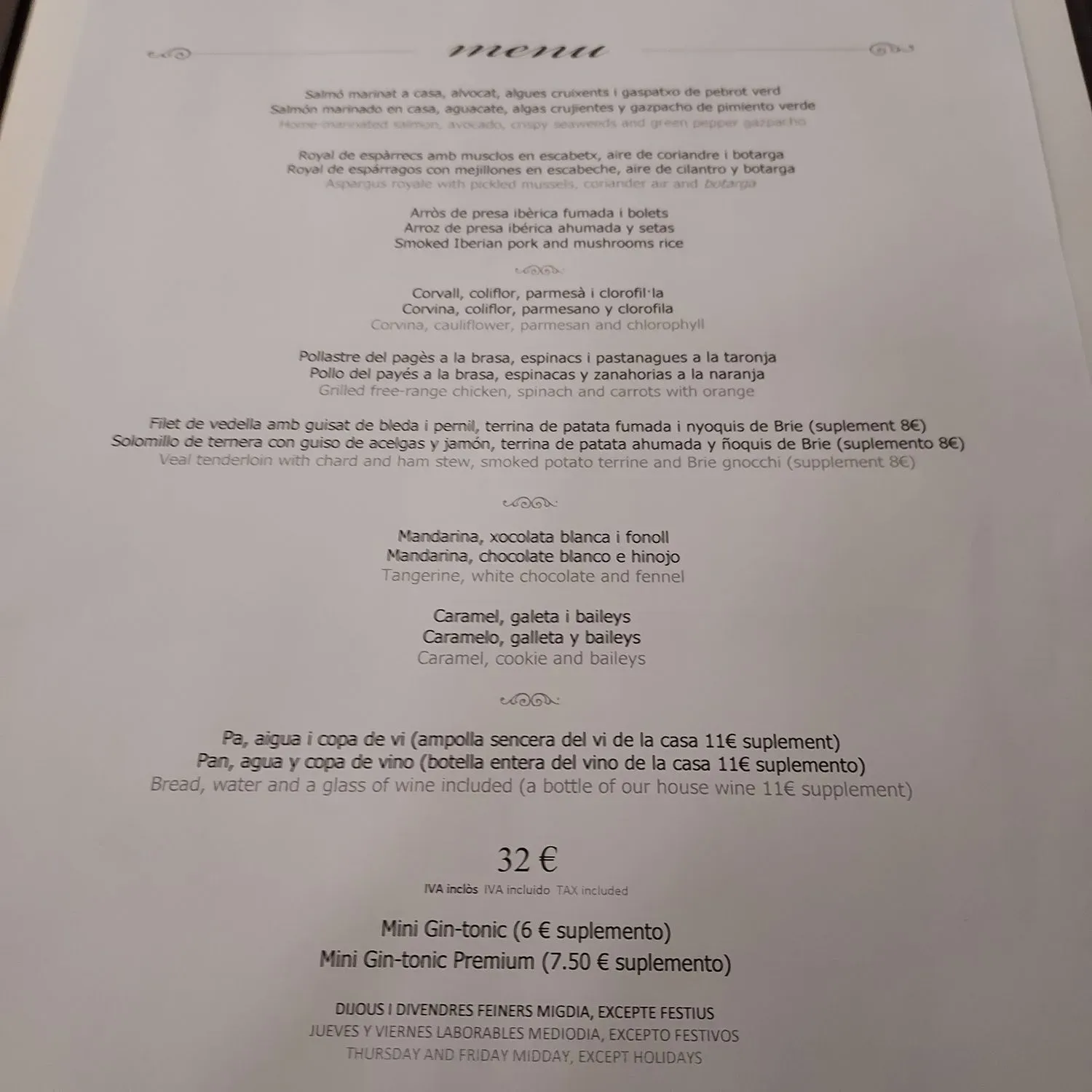 Menu 2