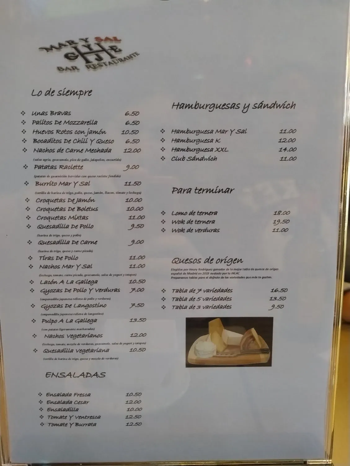 Menu 1