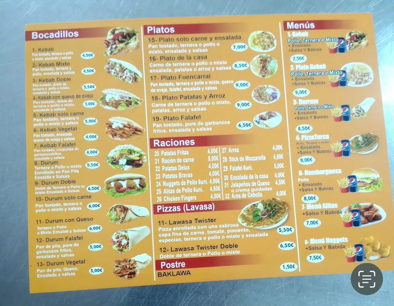 Menu 2