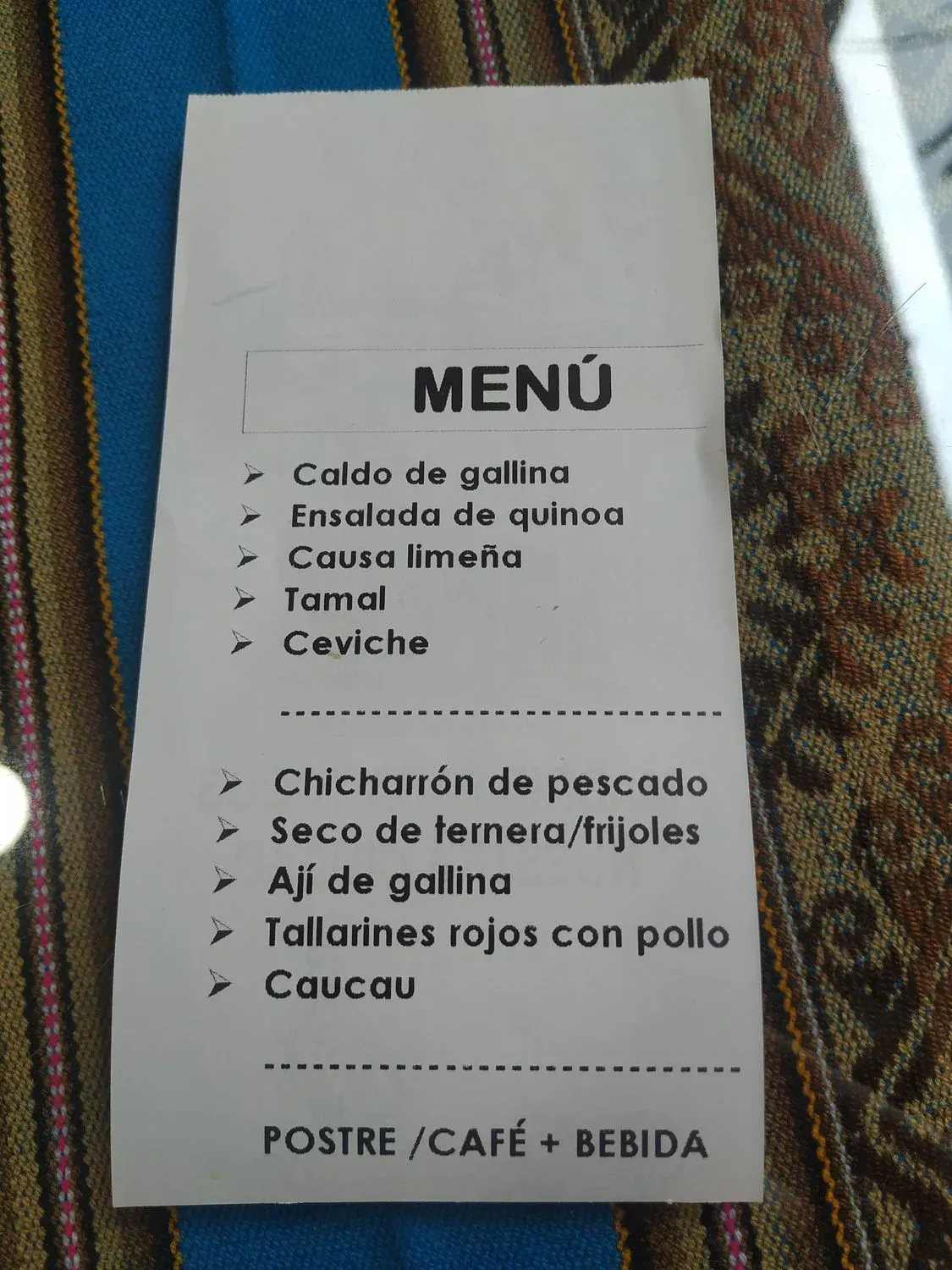 Menu 2