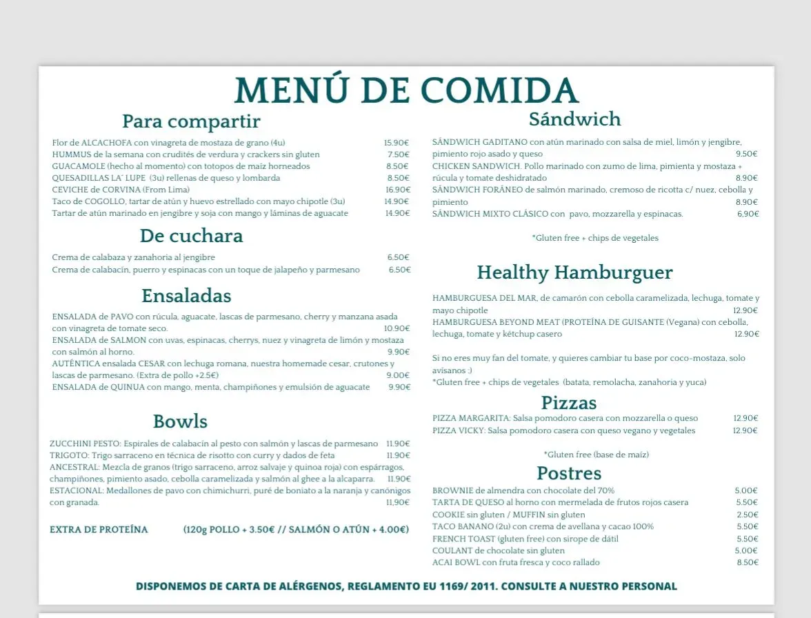 Menu 1