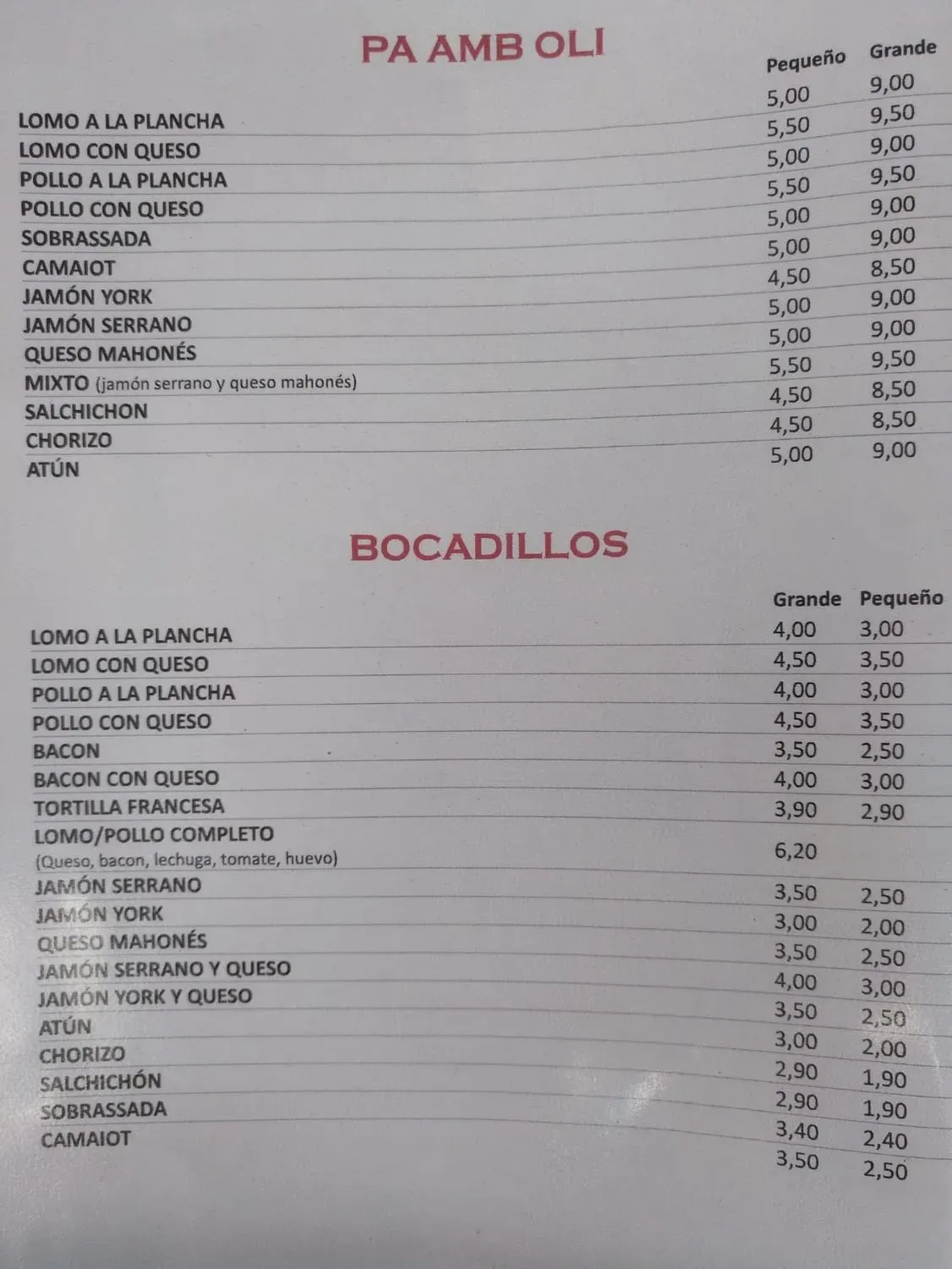 Menu 3