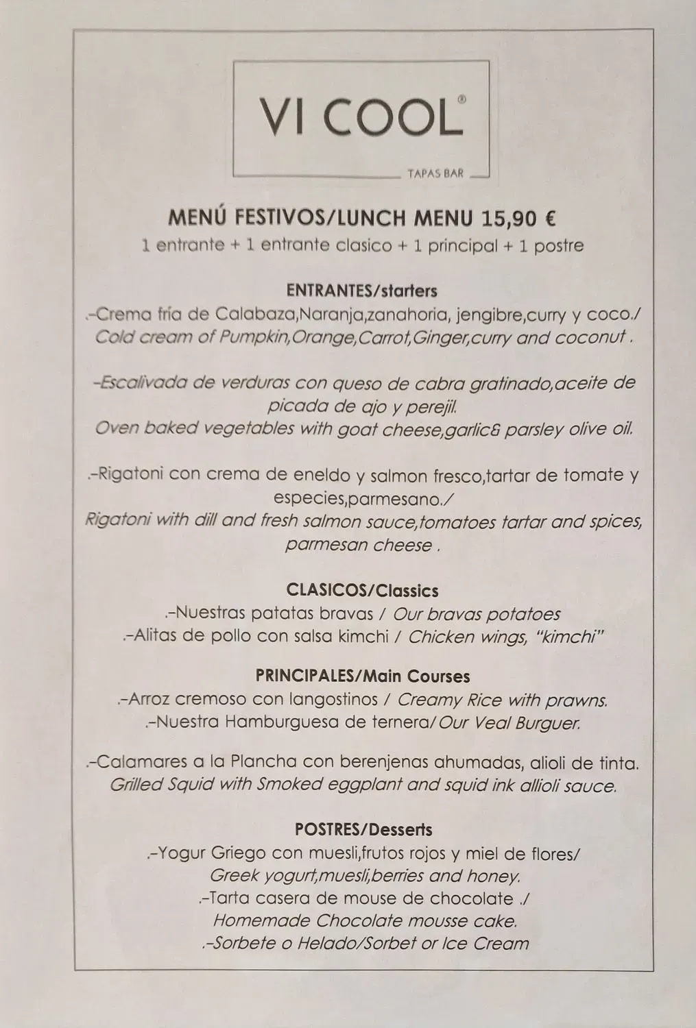 Menu 1