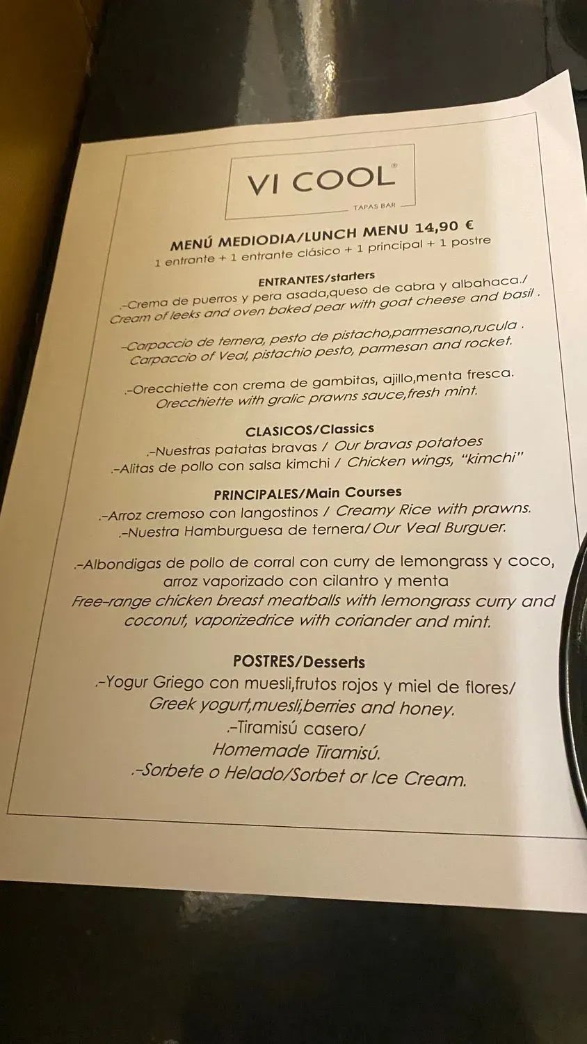 Menu 2