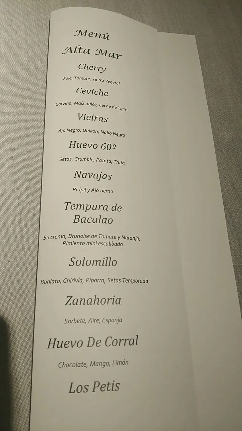 Menu 1