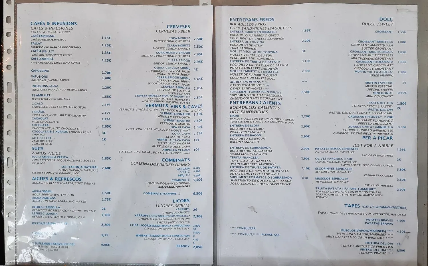 Menu 1