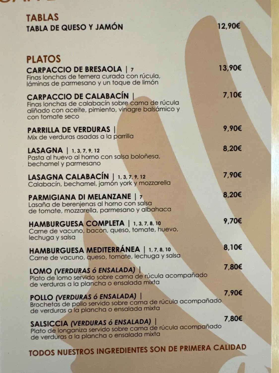 Menu 1