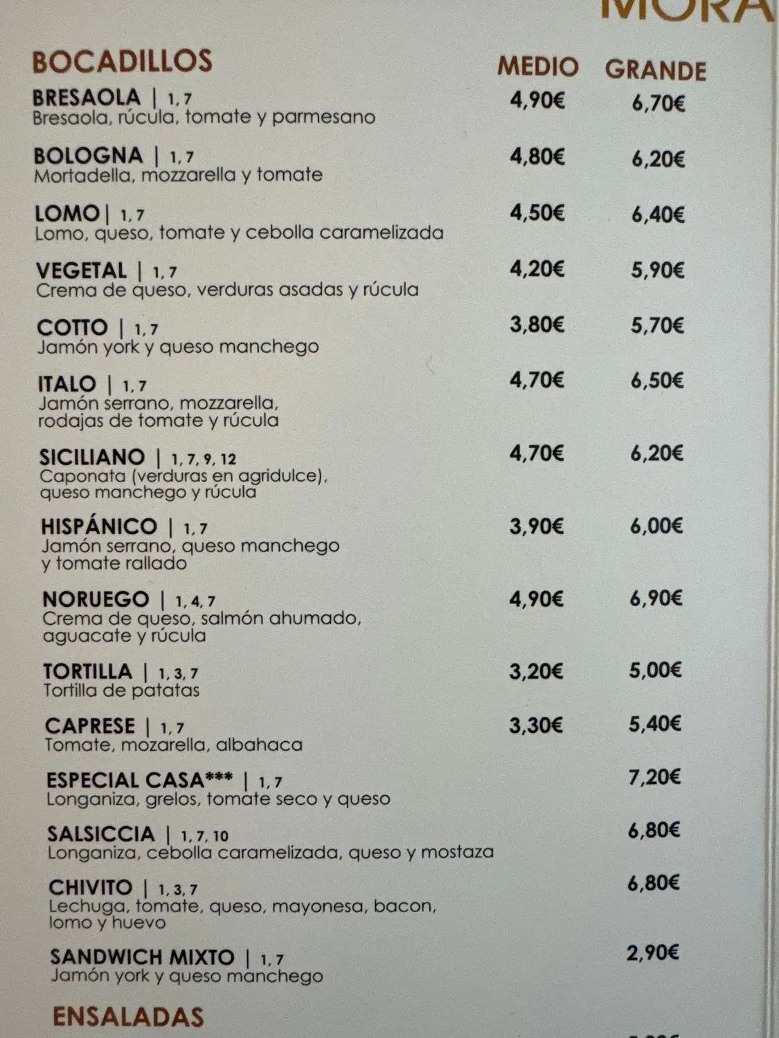 Menu 2