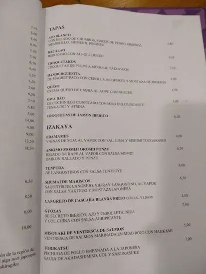 Menu 2