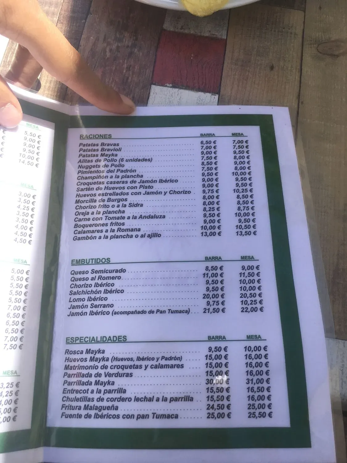 Menu 2