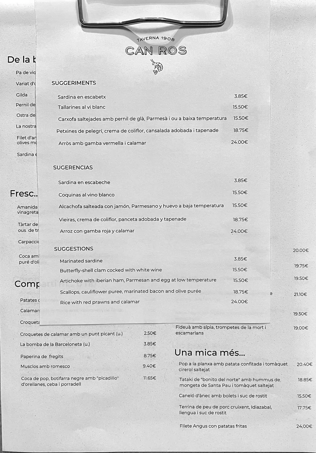 Menu 2