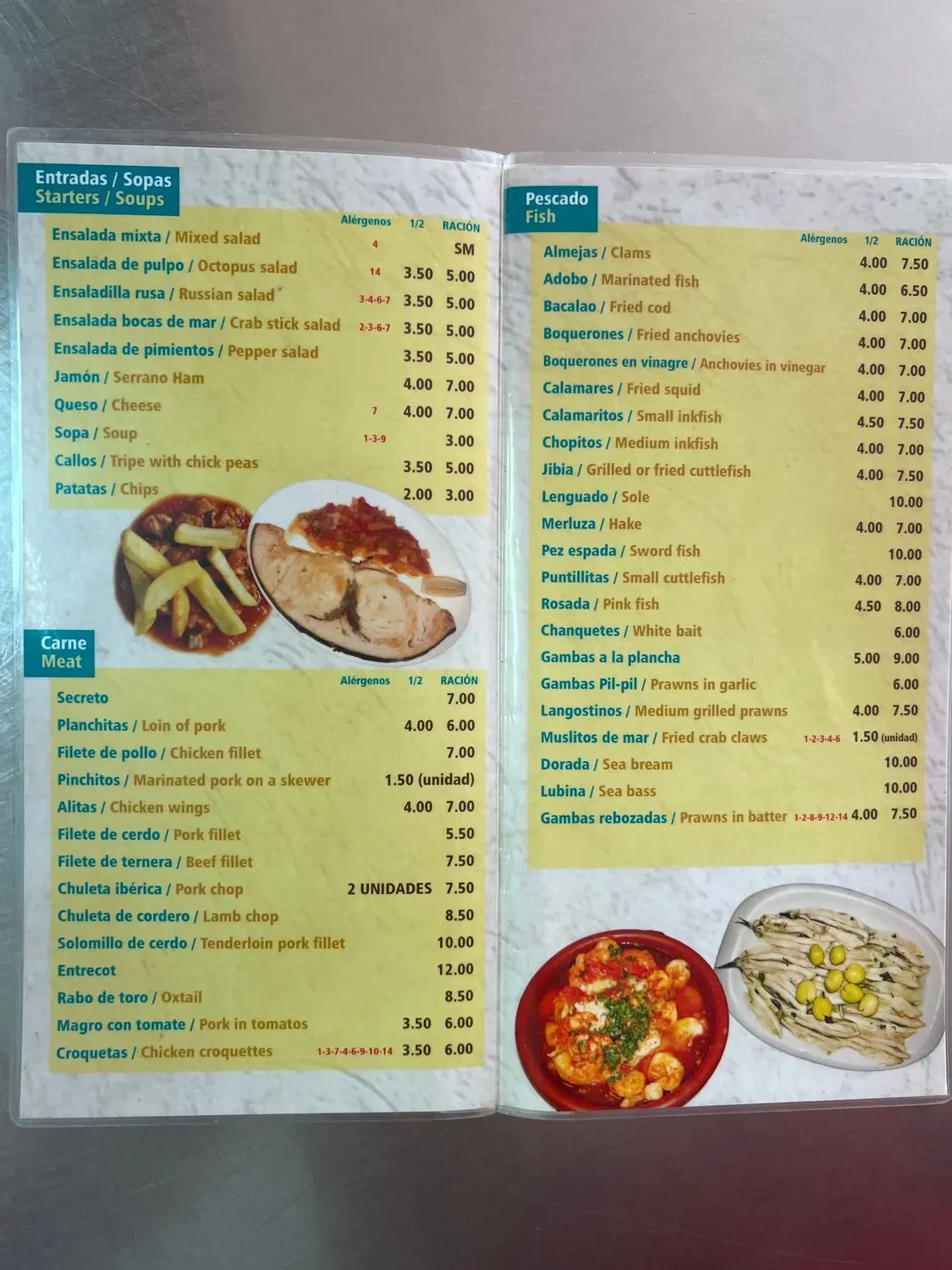 Menu 2