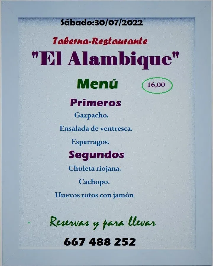 Menu 1