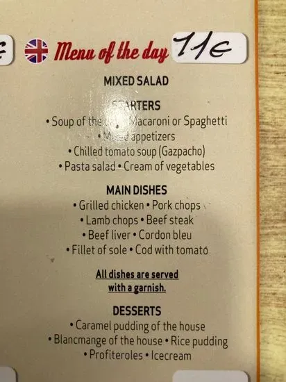 Menu 1