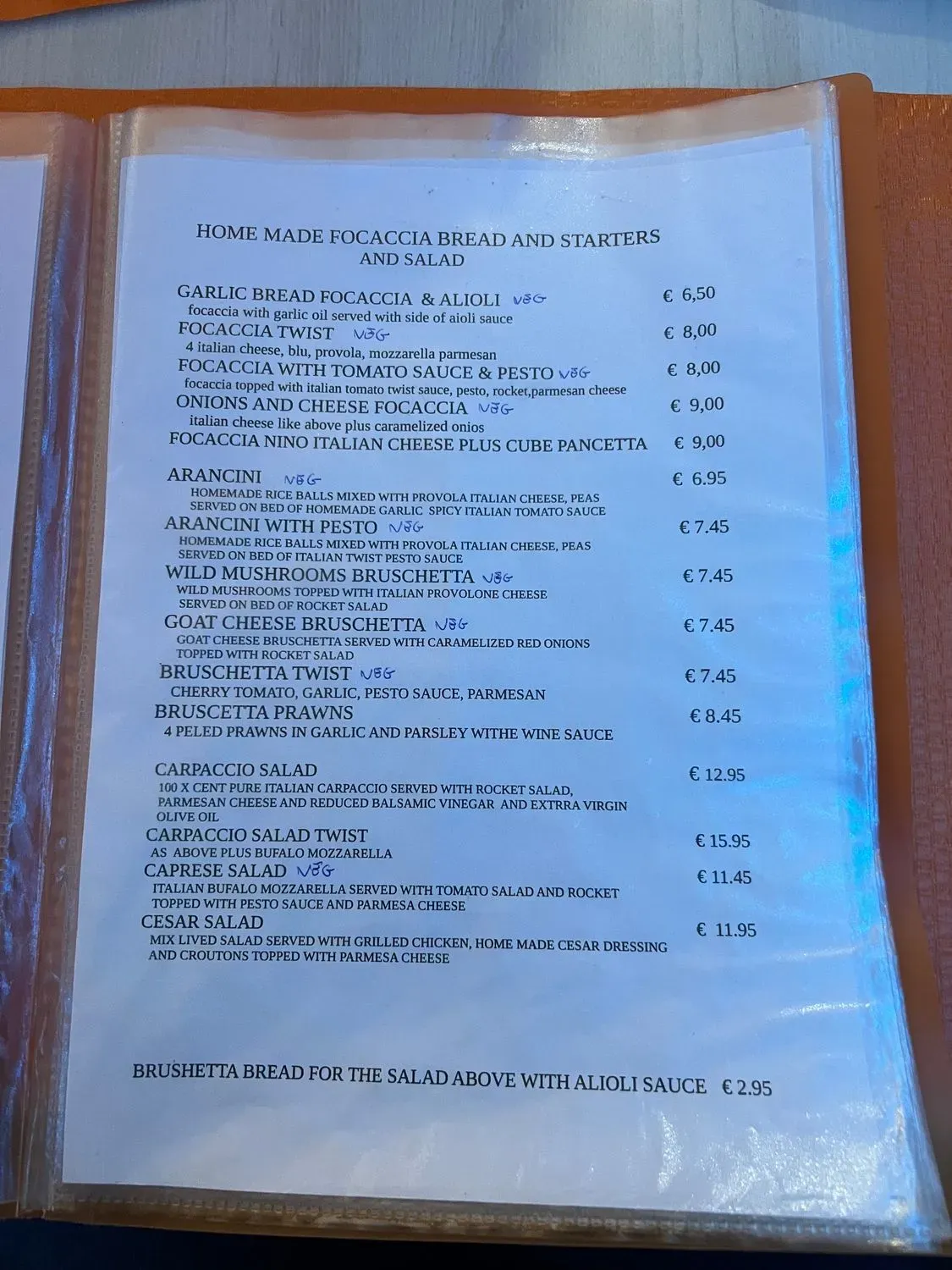 Menu 1