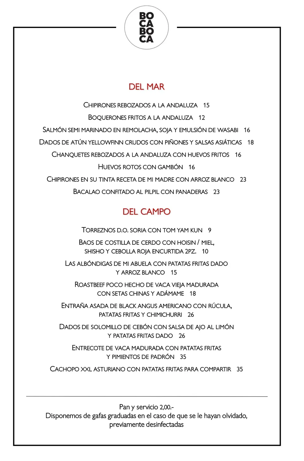 Menu 2