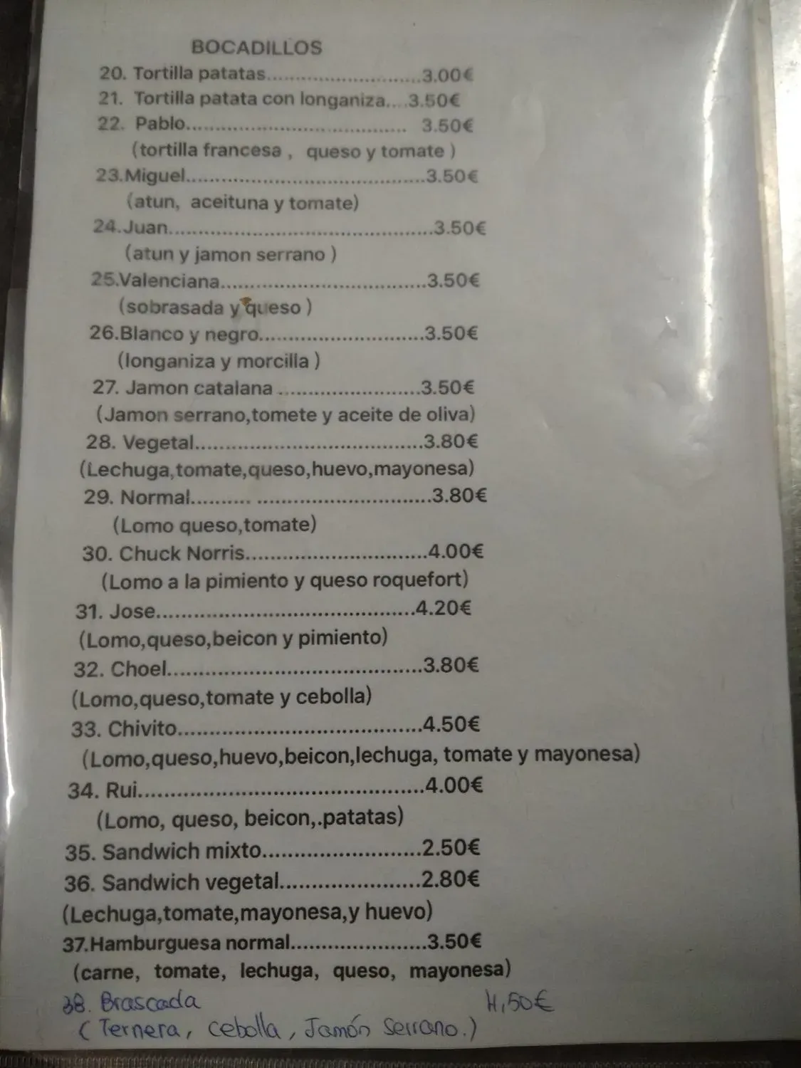 Menu 2