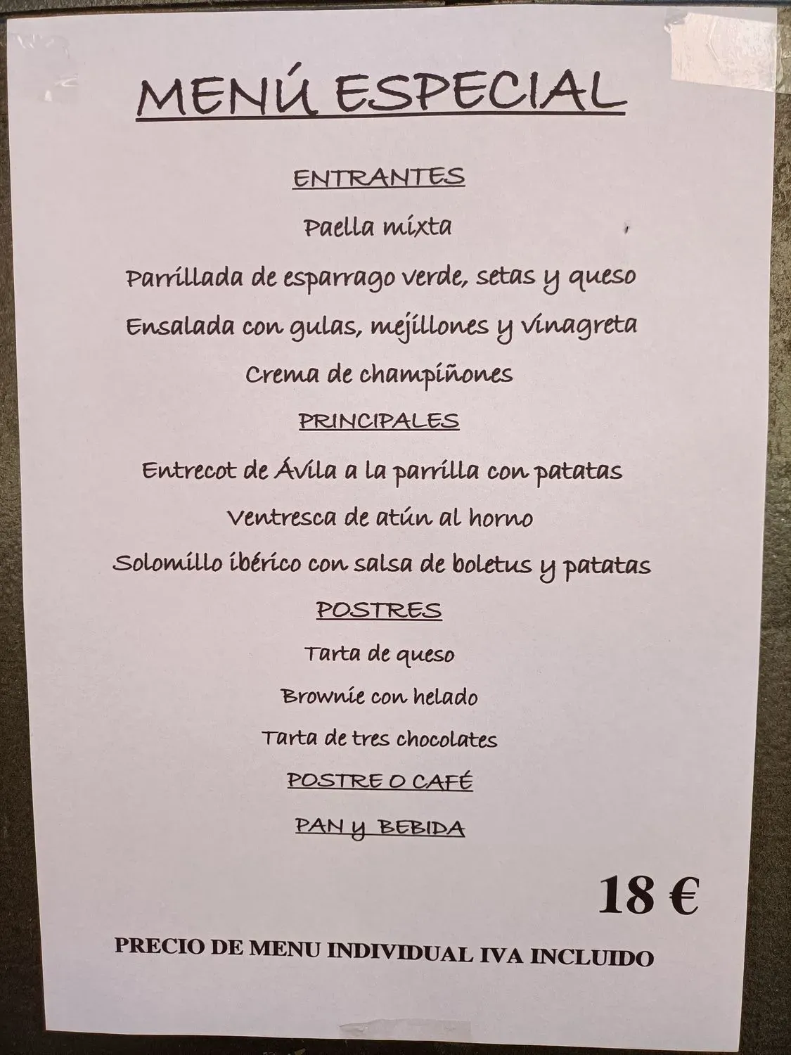 Menu 1