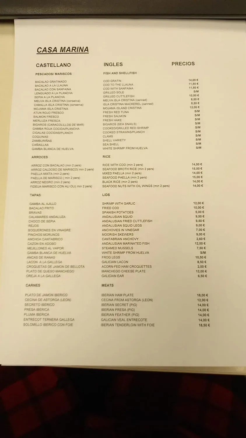 Menu 2