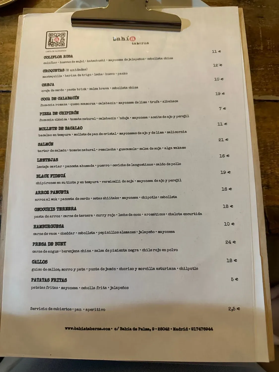 Menu 1