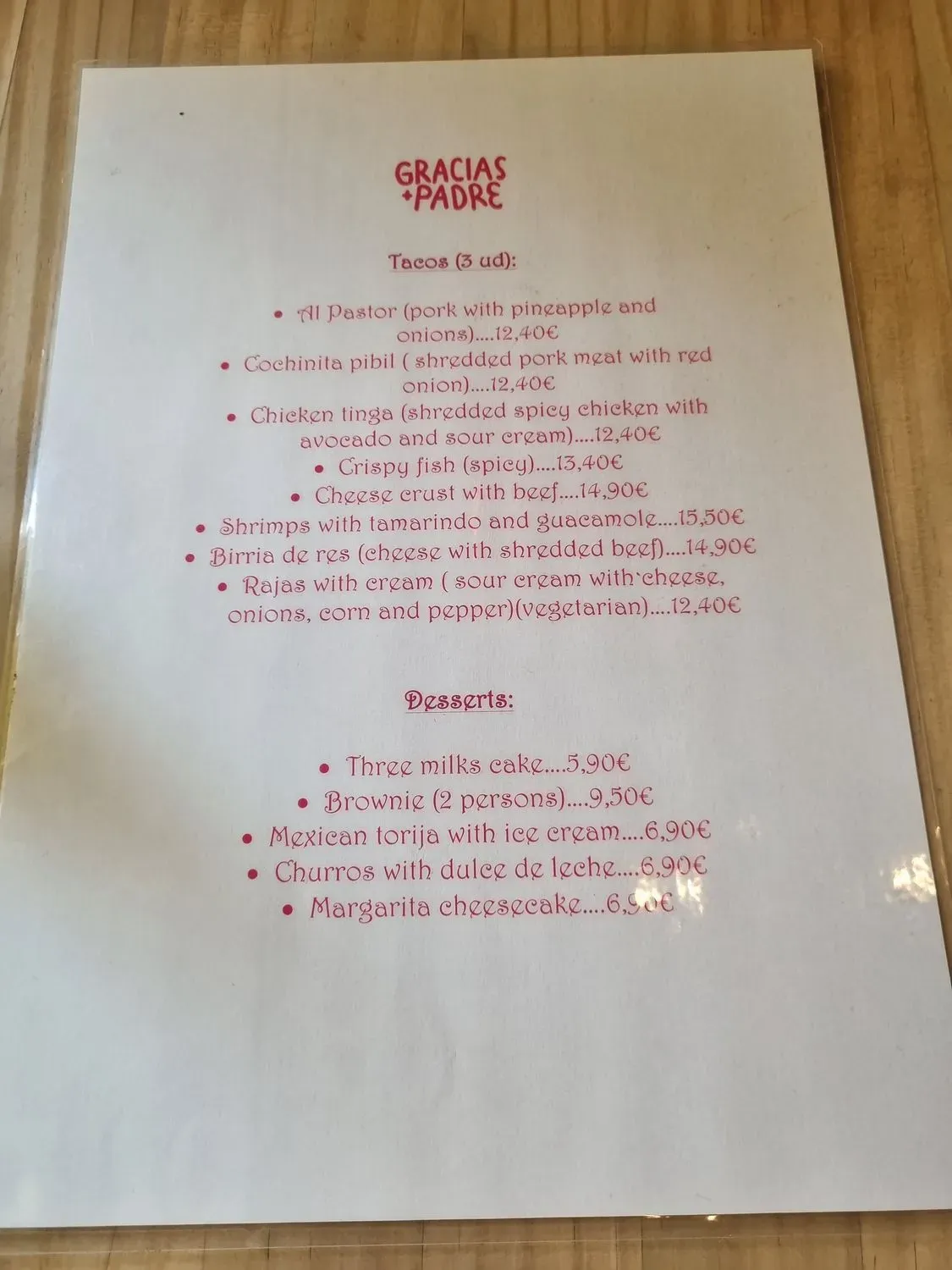 Menu 2