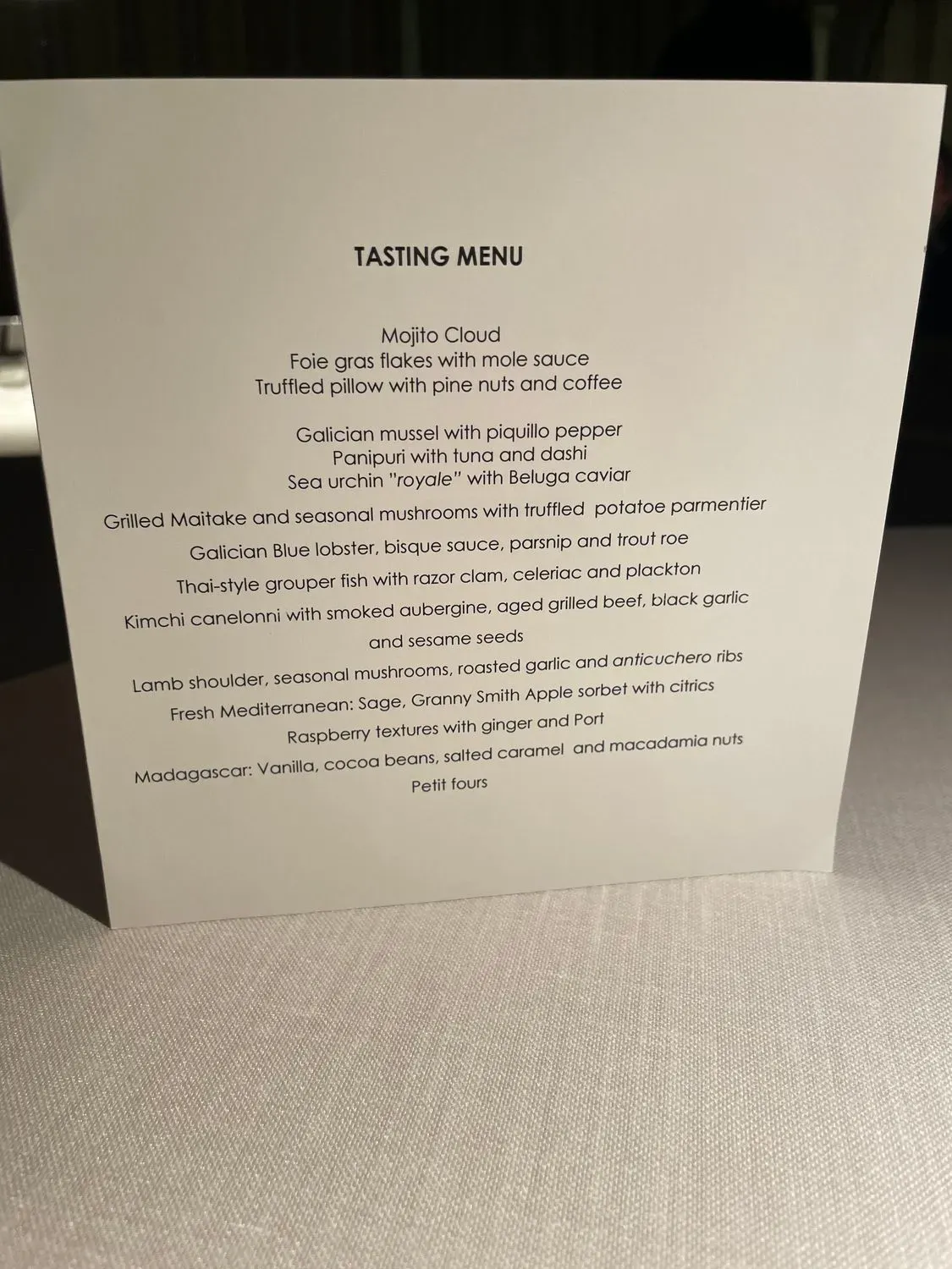 Menu 1