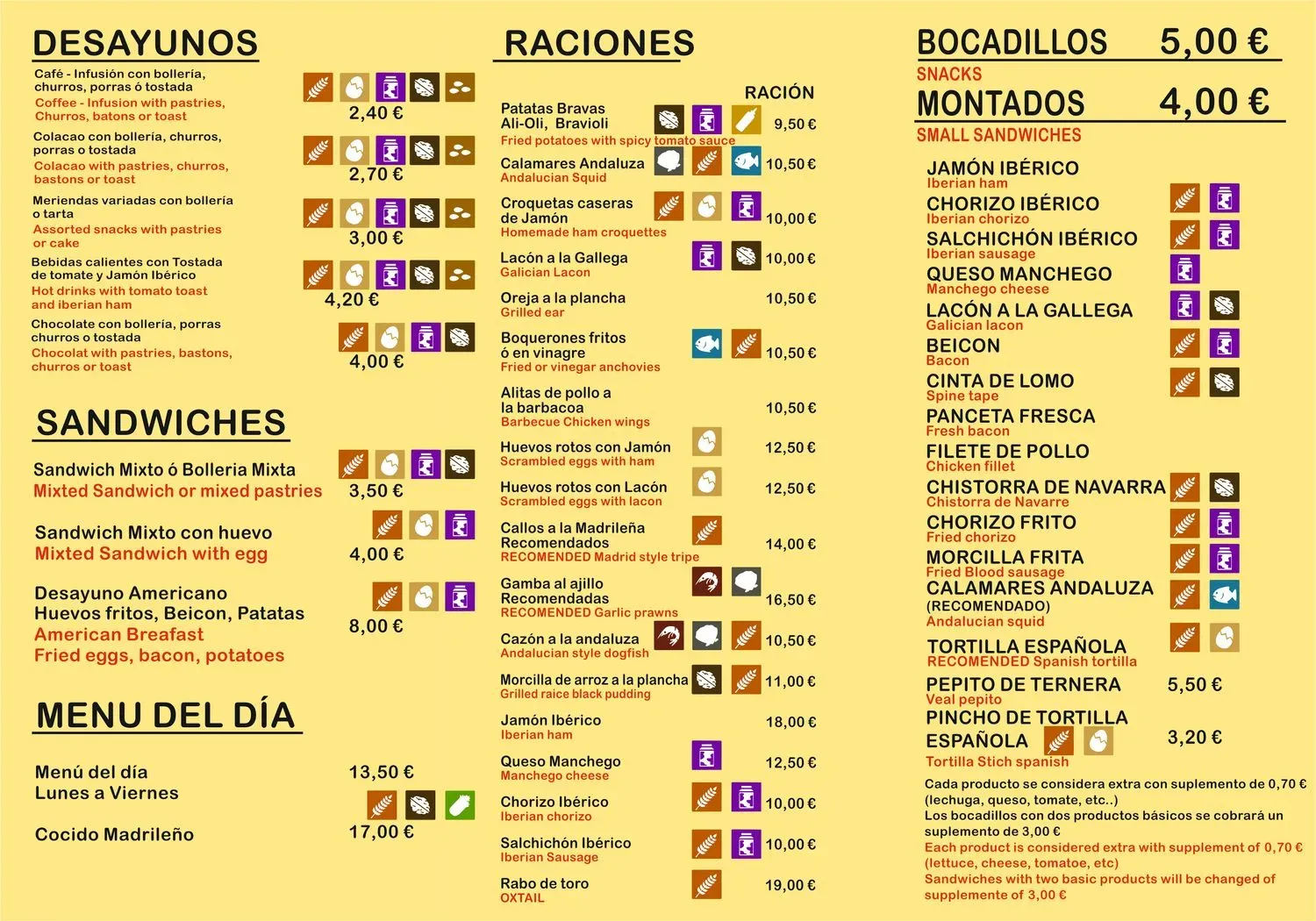 Menu 1