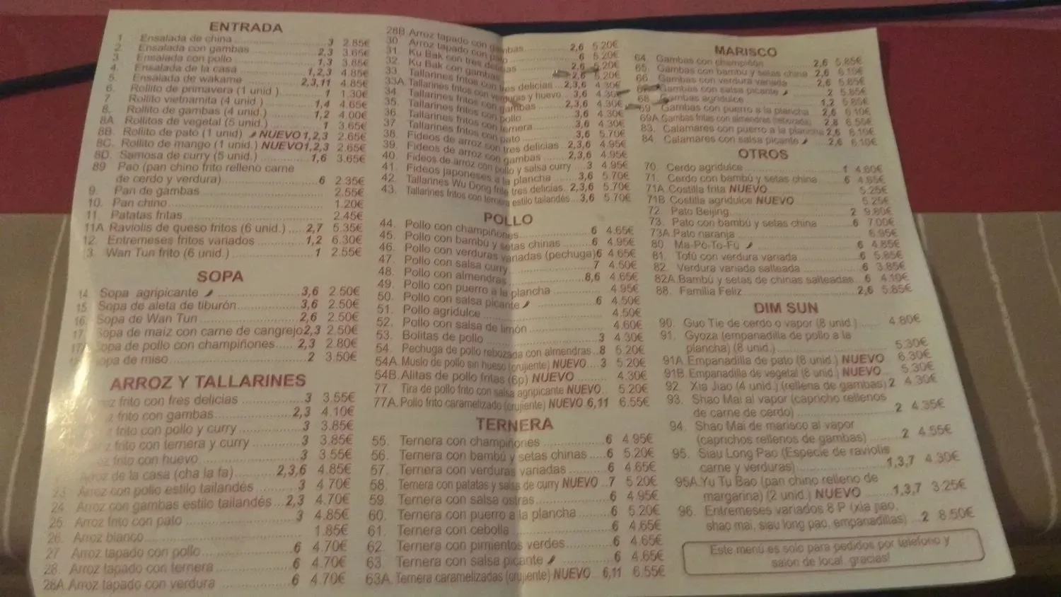 Menu 2