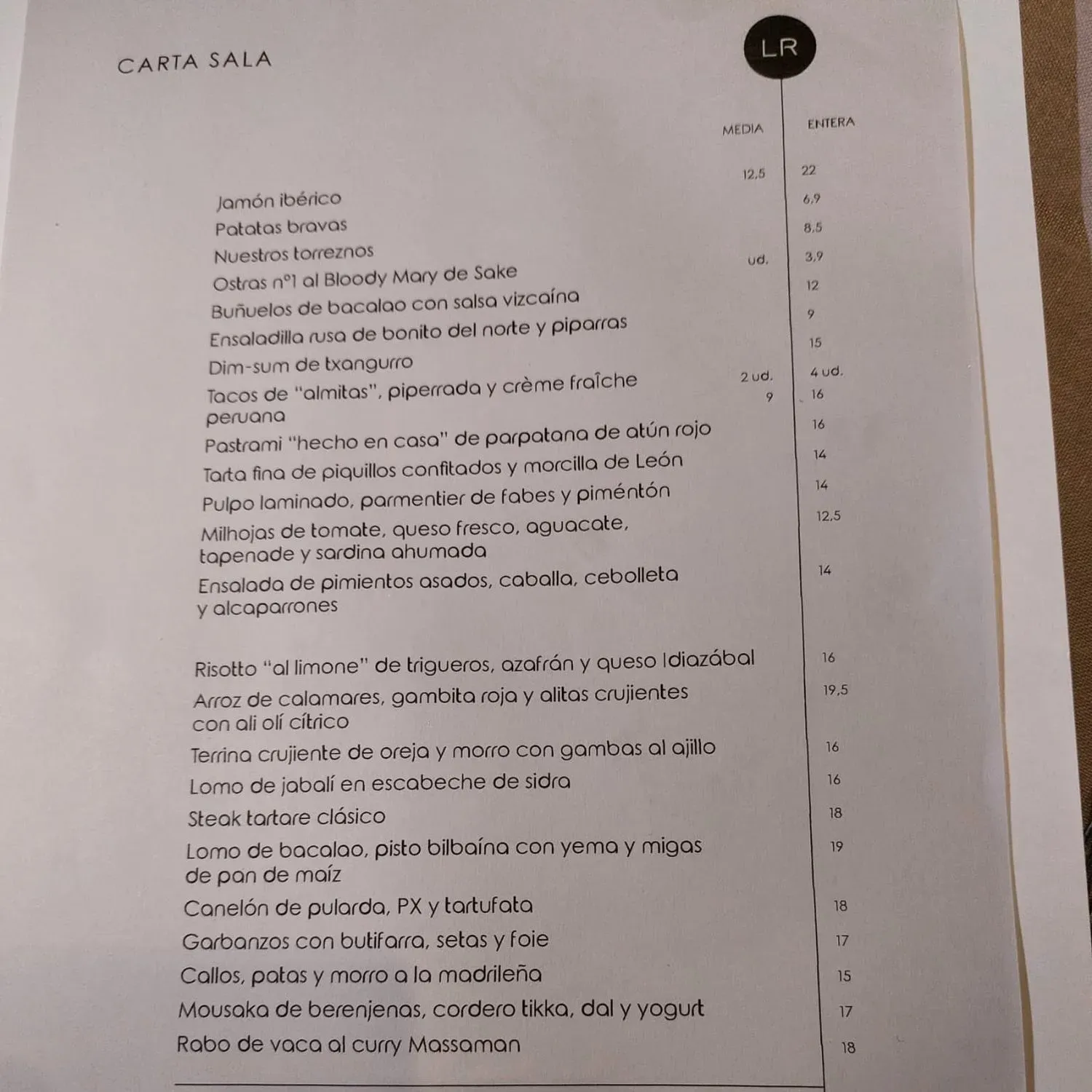 Menu 3