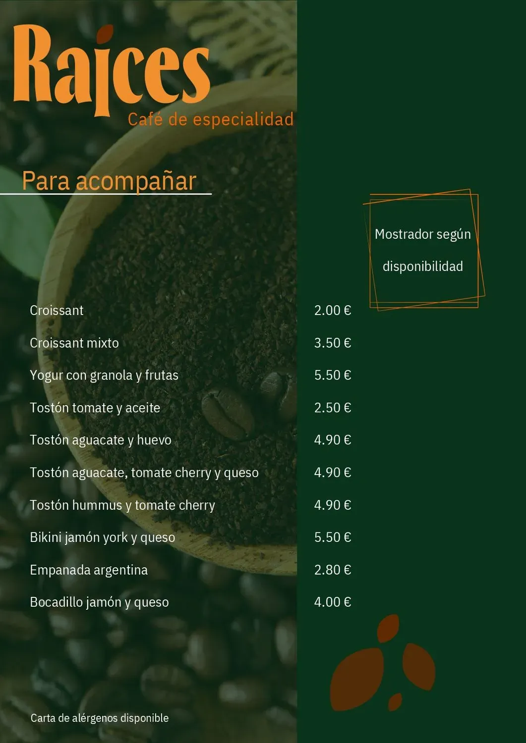 Menu 2