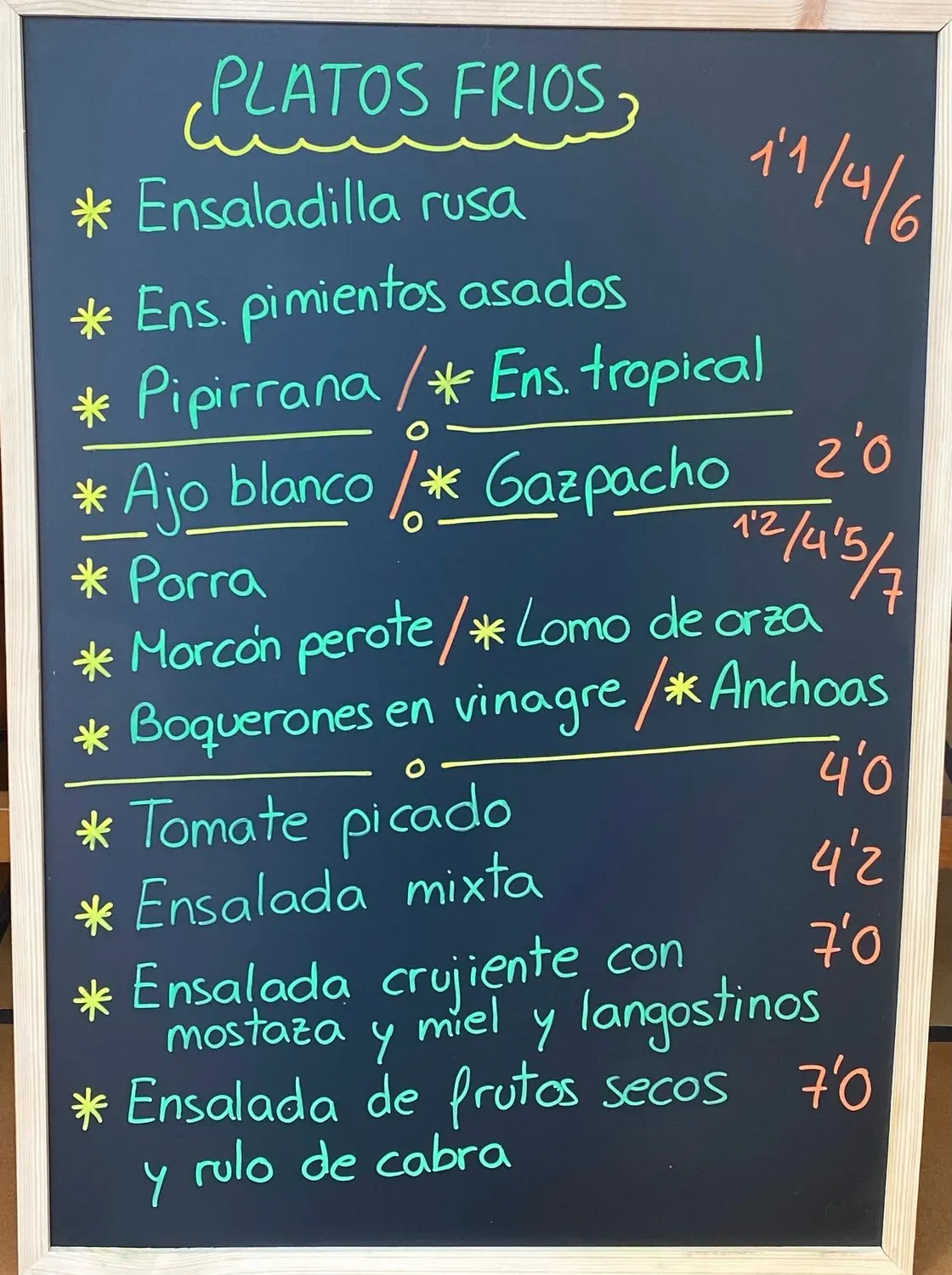 Menu 1