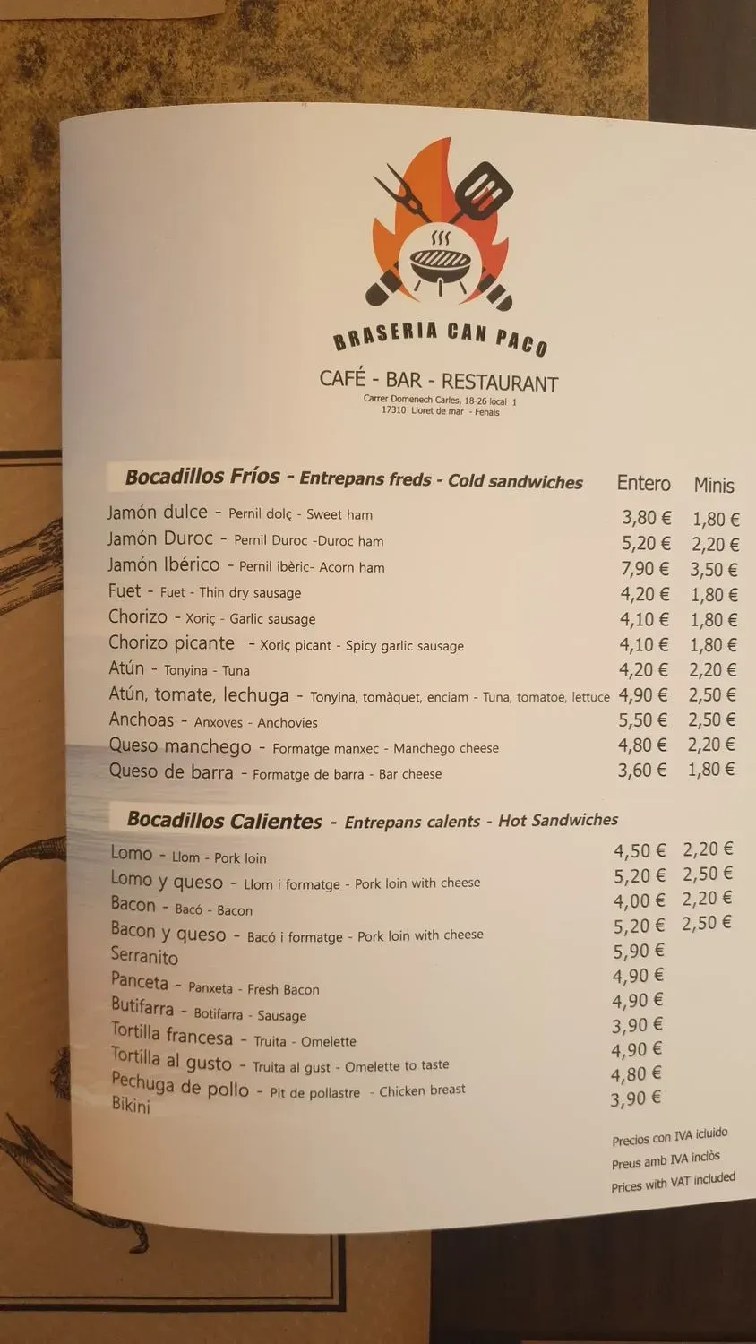 Menu 2