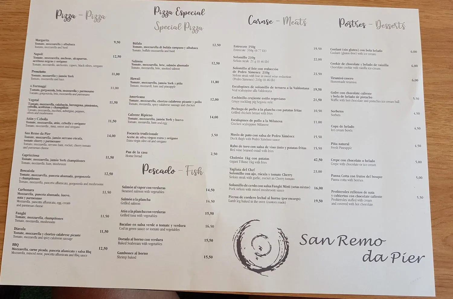 Menu 2