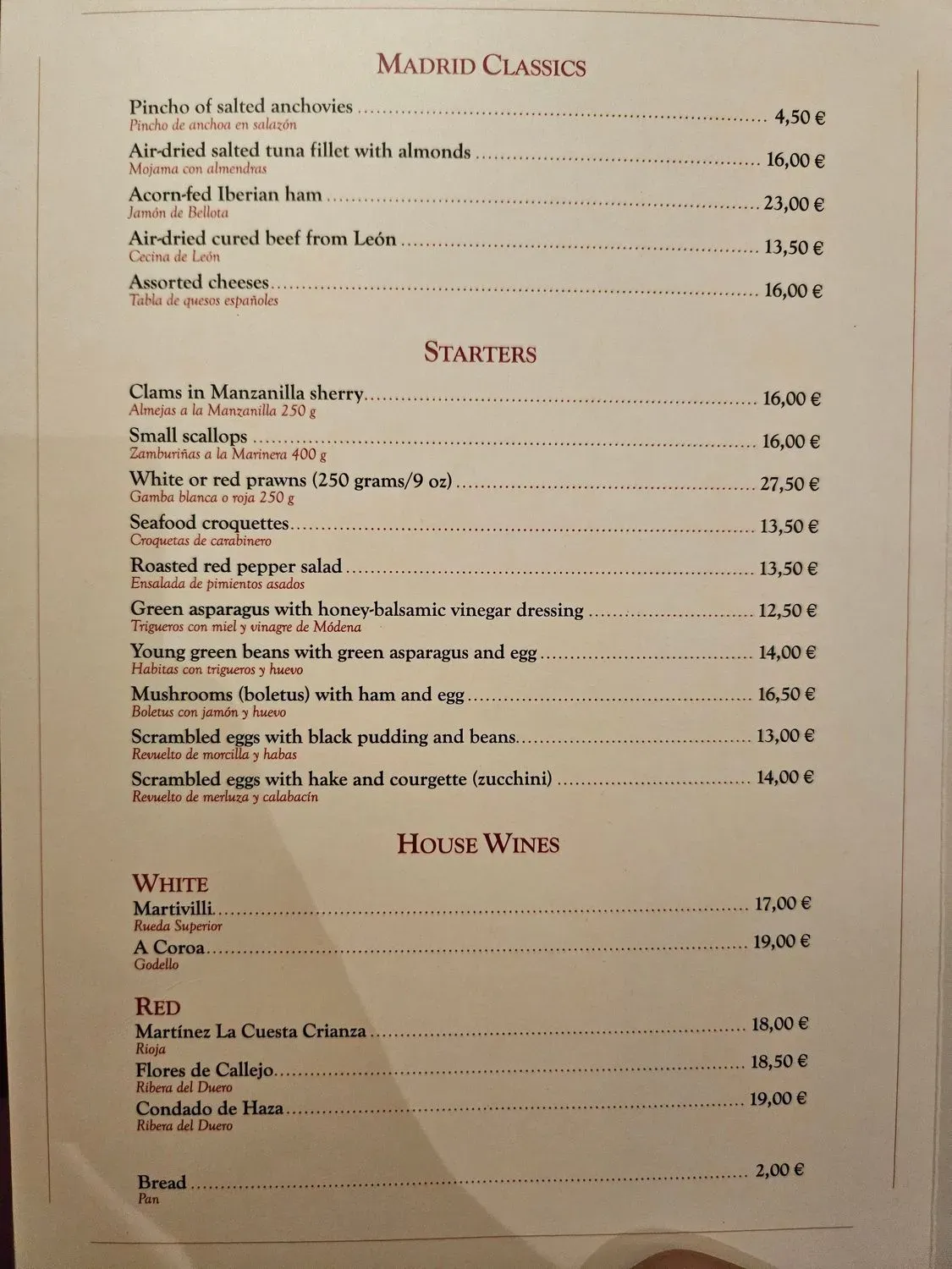 Menu 2