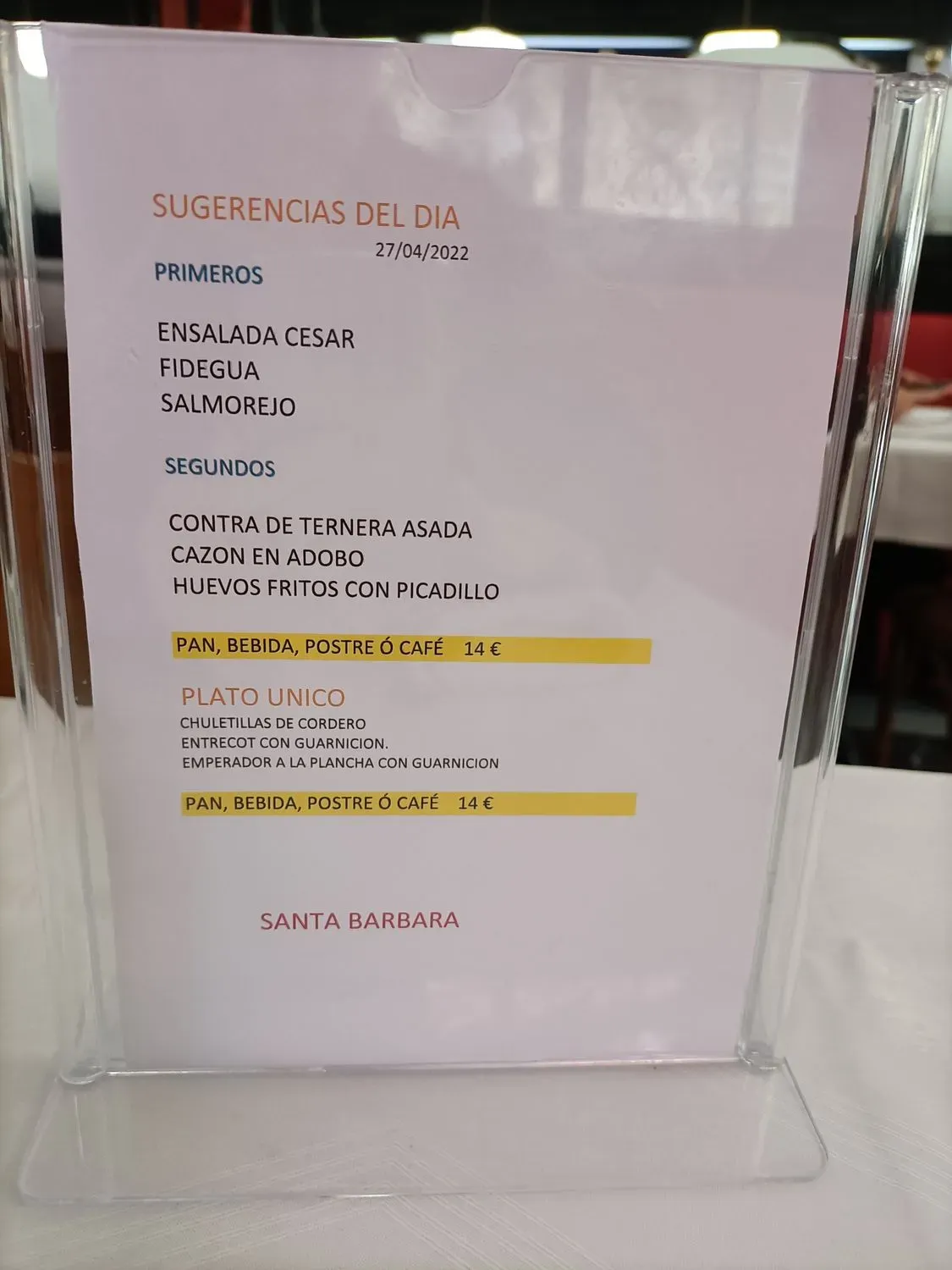 Menu 2