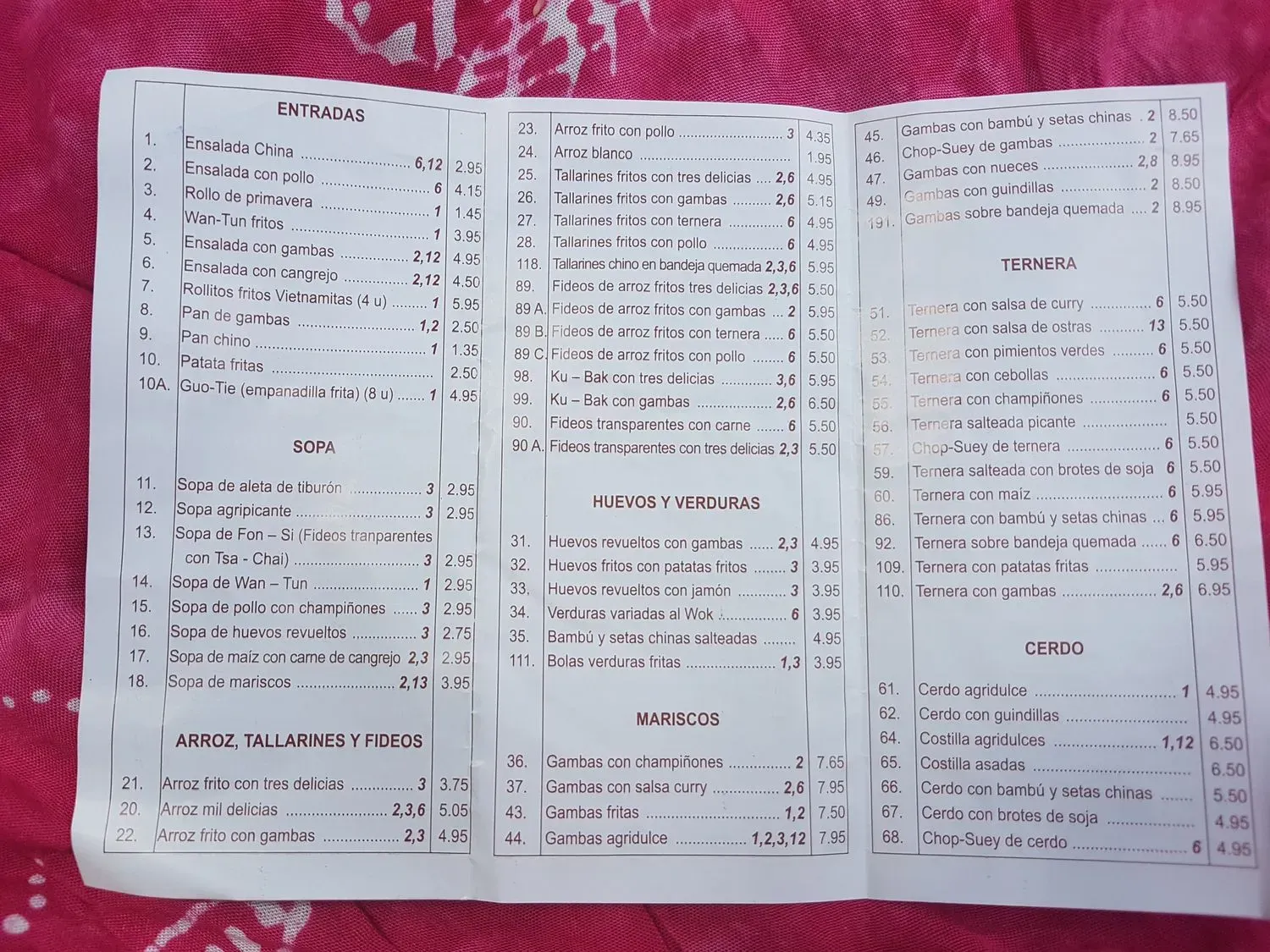 Menu 1