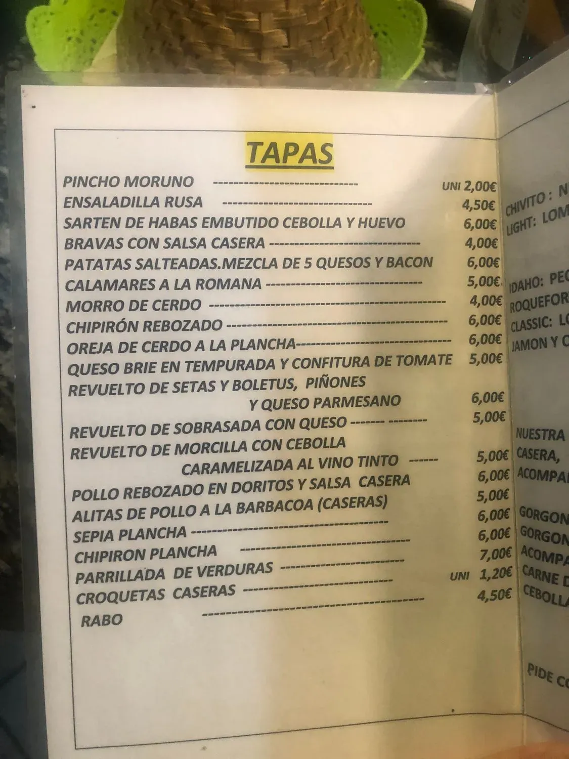 Menu 2