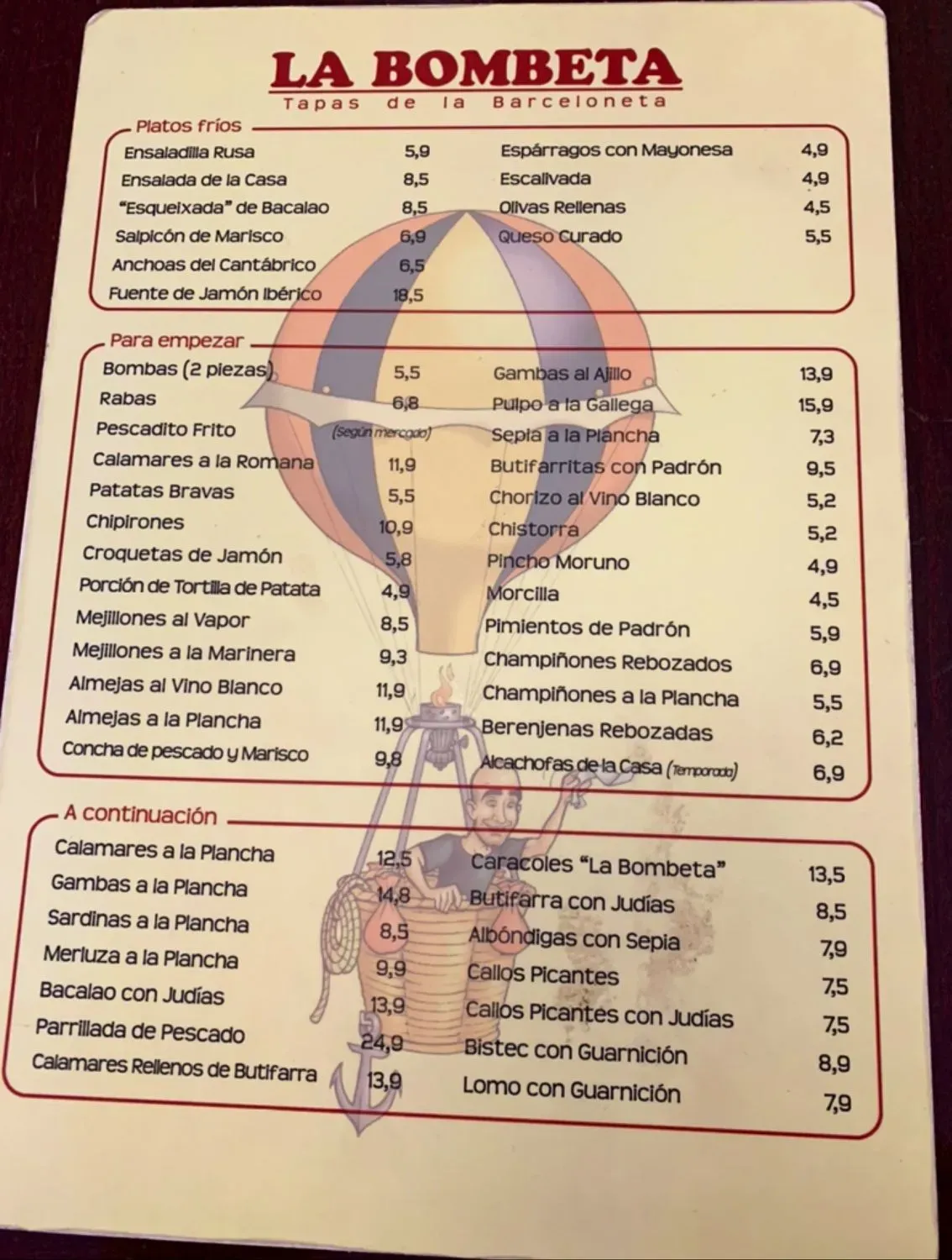 Menu 3