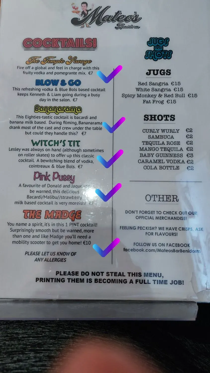 Menu 3