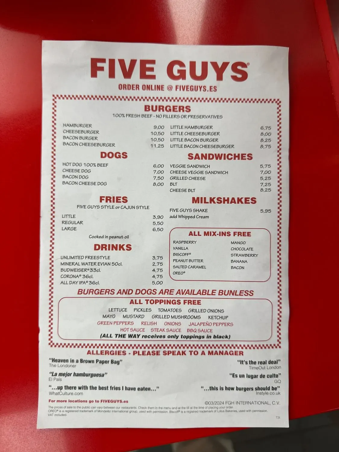 Menu 1