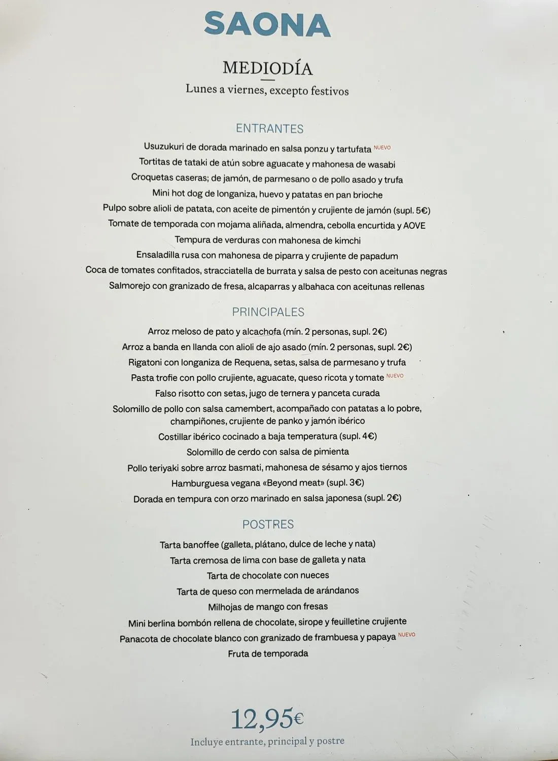 Menu 2