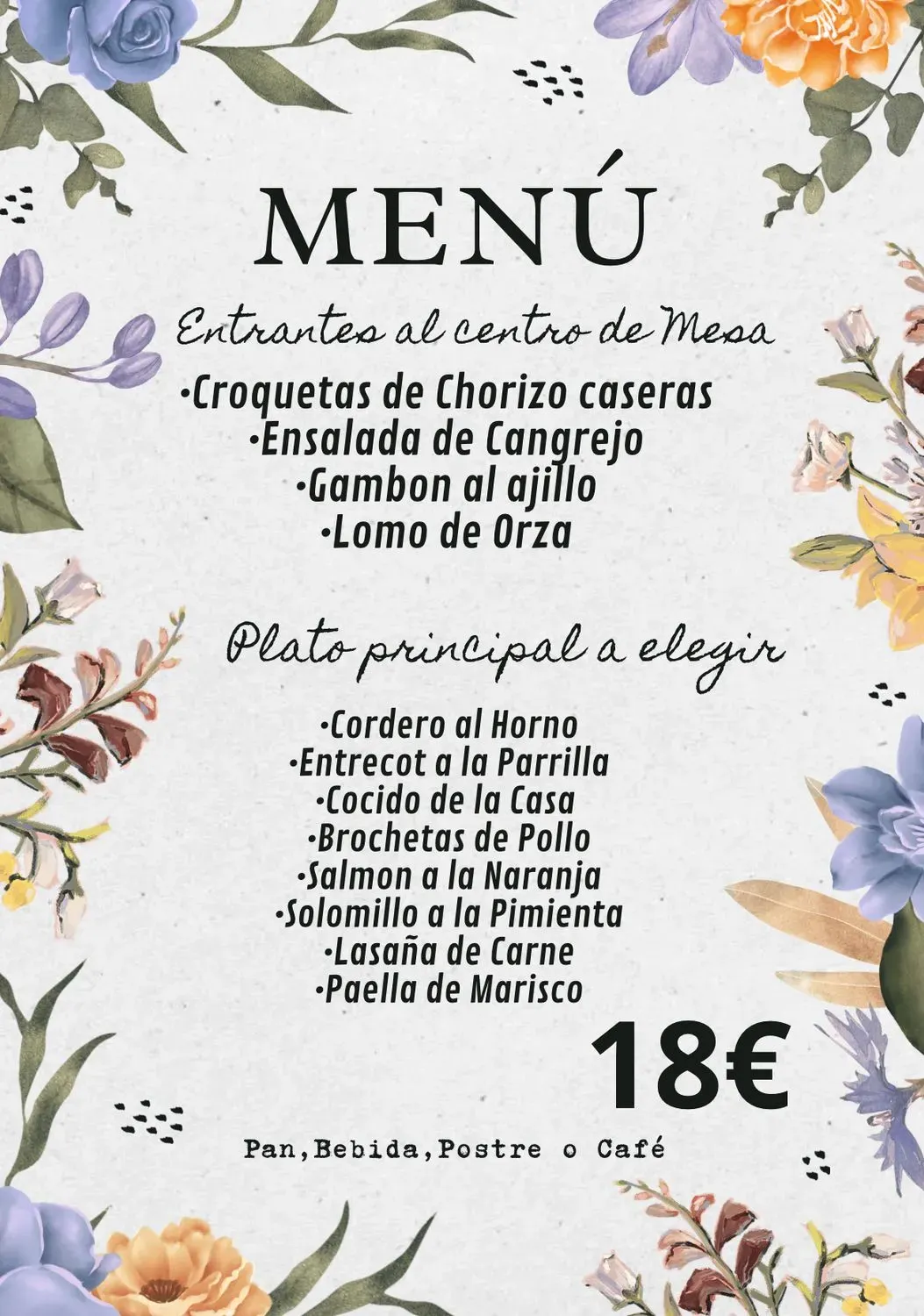 Menu 2