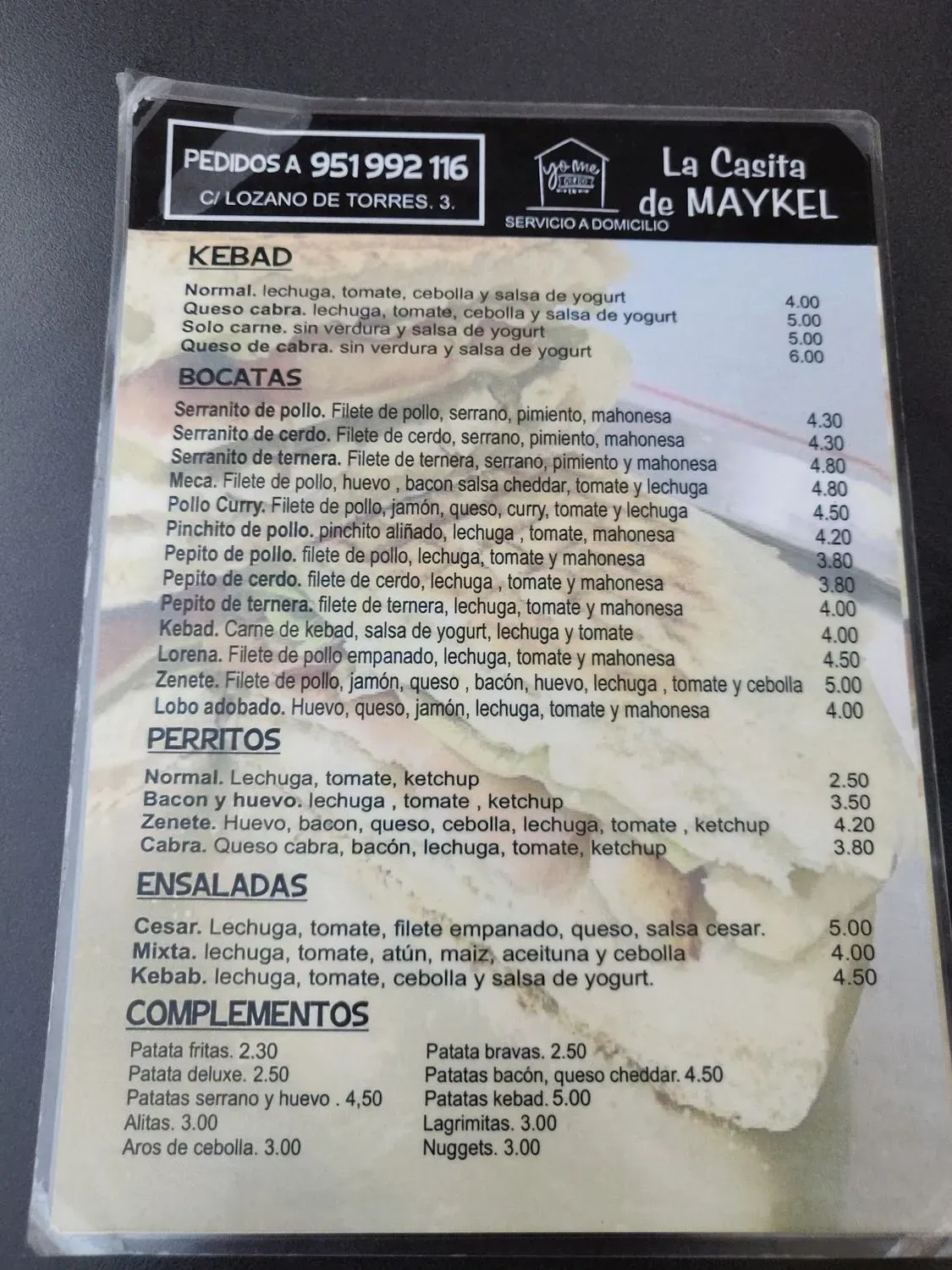 Menu 1