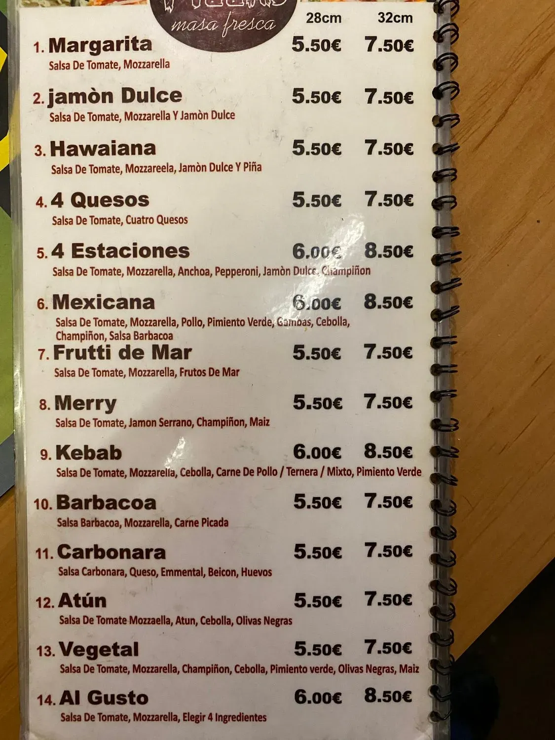 Menu 1