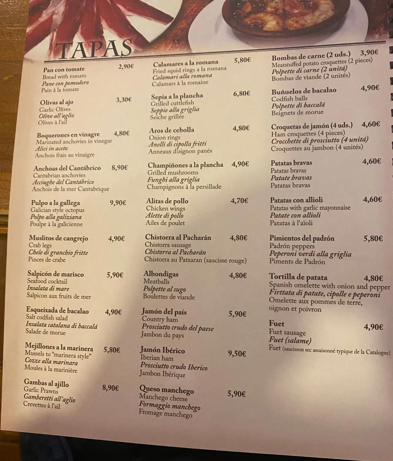 Menu 2