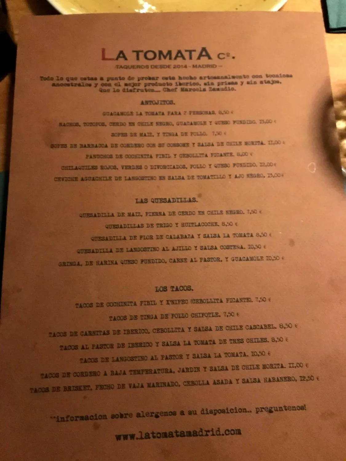 Menu 1