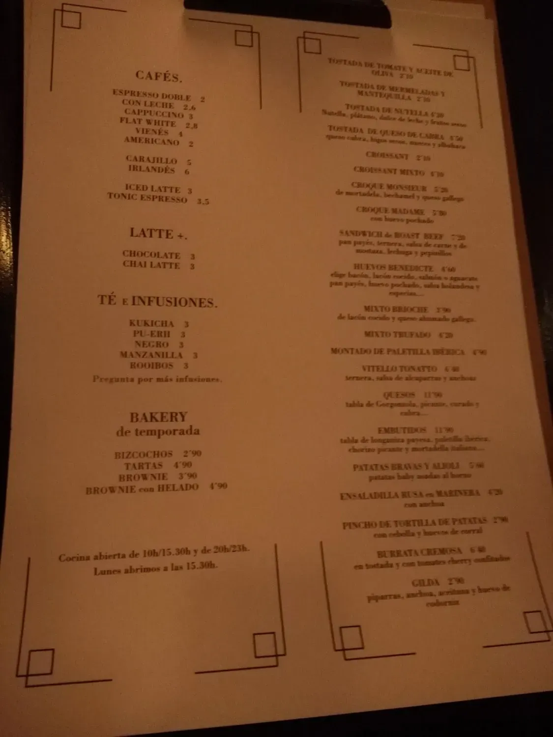 Menu 1