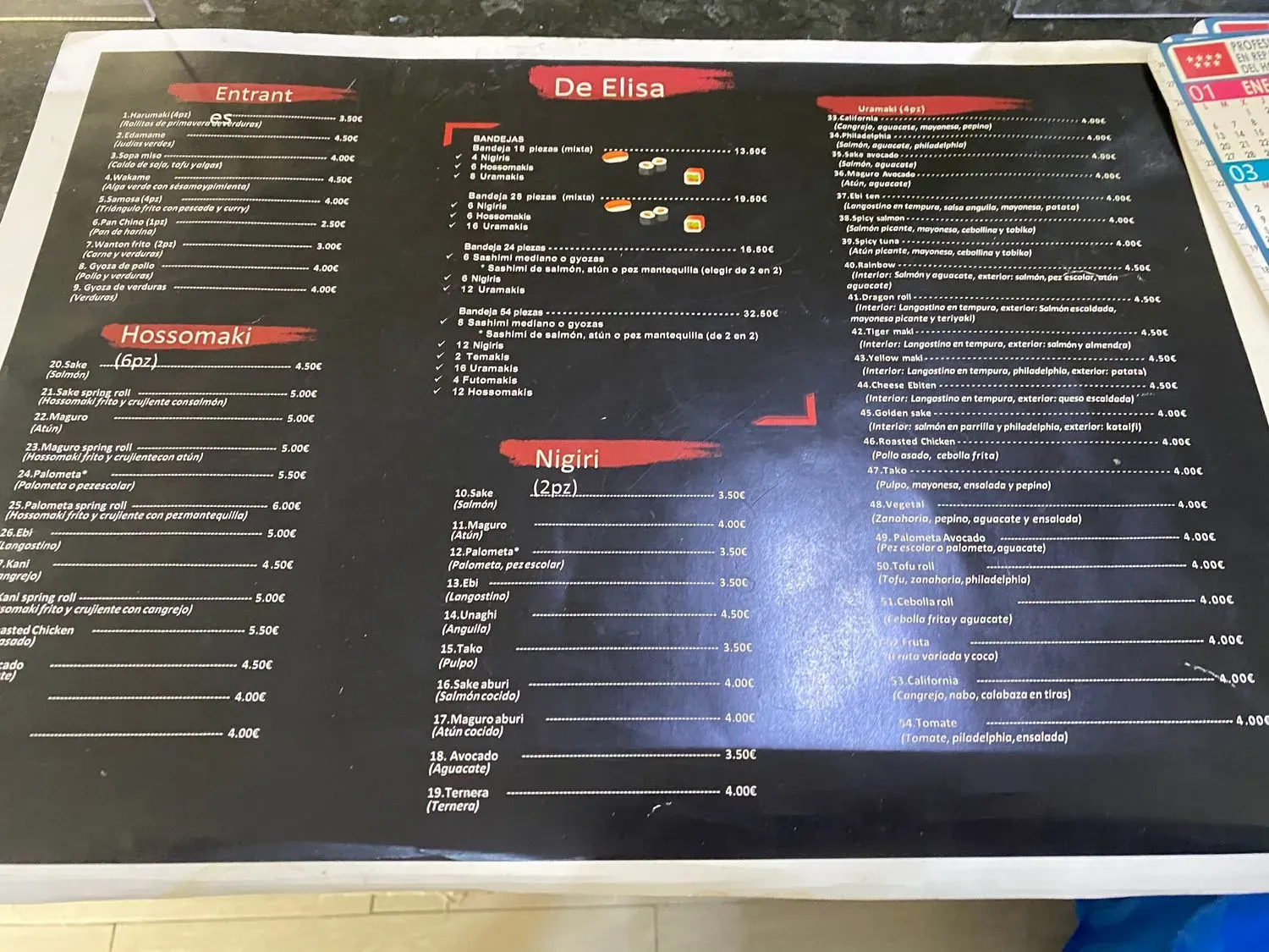 Menu 2